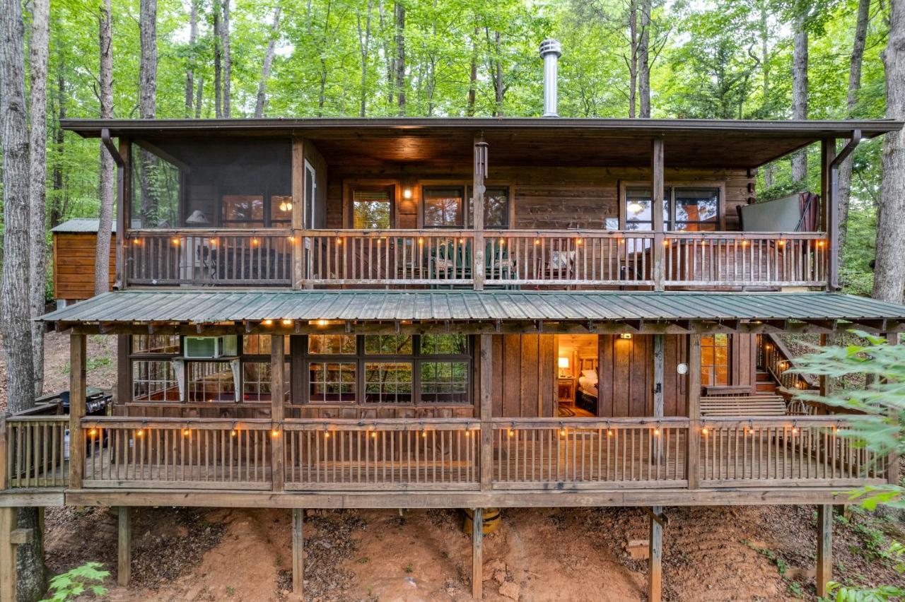 Secluded Sunrise Ridge: Mountain View Retreat with Hot Tub Villa Blue Ridge Exterior photo